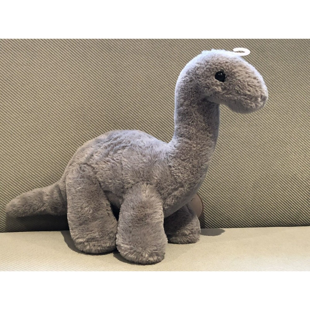Kelly Baby KellyBaby Plush Gray Dinosaur Stuffed Animal Toy Nusery Decor New